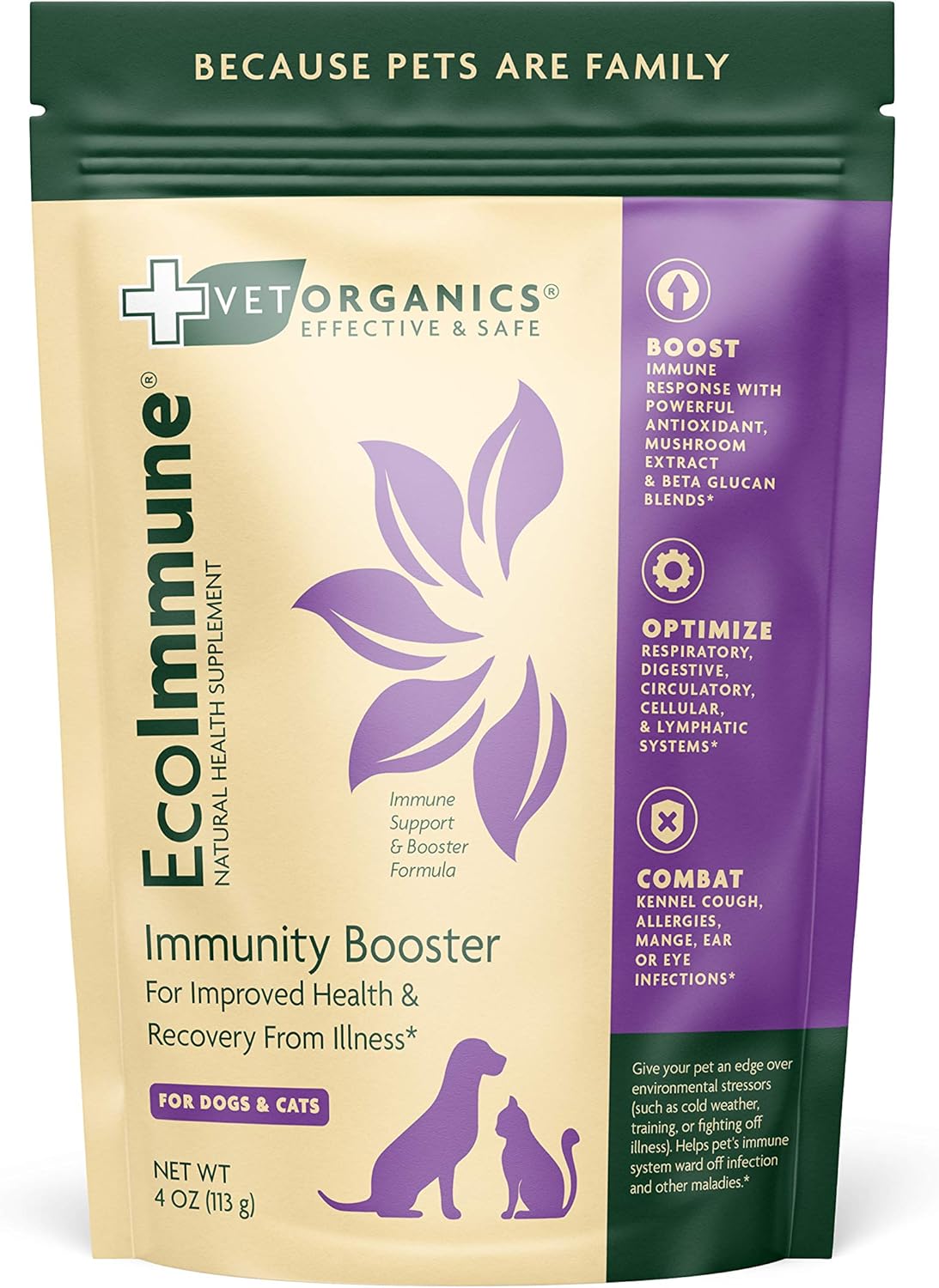 Immune System Support Supplement for Dogs & Cats. Natural, Vital Ingredients to Support a Healthy Pet Immune System. Simply Add to Pets Food. Packaging May Vary. (4 oz) Immune System Support Supplement for Dogs & Cats. Natural, Vital Ingredients to Support a Healthy Pet Immune System. Simply Add to Pets Food. Packaging May Vary. (4 oz)