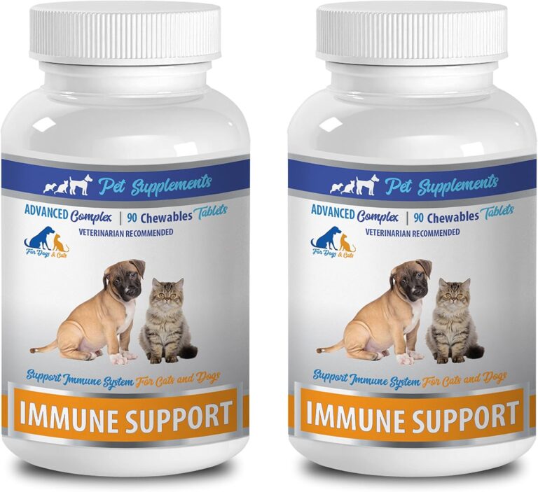 Immune Booster Cats - Immune Support - for Dogs and Cats - Vet Recommended - Chews - Milk Thistle Cats - 2 Bottle (180 Chews)