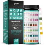 Aquarium Test Strips - 9-in-1 Aquarium Test Kit with eBook - Aquarium Water Test Kit with Quick and Accurate Fish Tank Test Strips - 100 Test Strips by JNW Direct