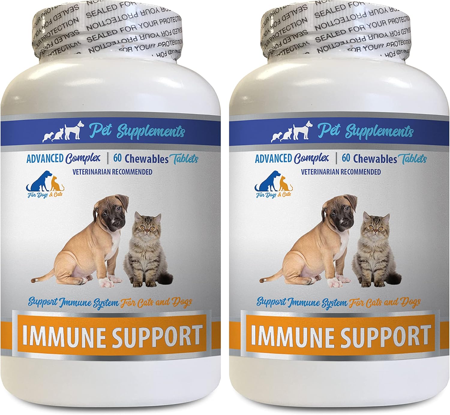 cat Immune Booster Treats - PET Immune Support - Dogs and Cats - VETS Choice - Chews - cat Immune Supplement - 2 Bottles (120 Treats) cat Immune Booster Treats - PET Immune Support - Dogs and Cats - VETS Choice - Chews - cat Immune Supplement - 2 Bottles (120 Treats)