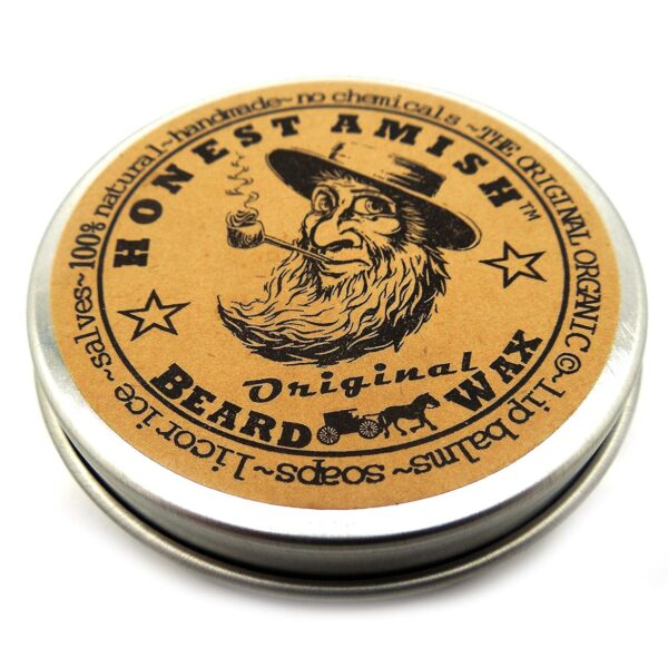 Honest Amish Original Beard Wax - All Natural and Organic- 2 ounce