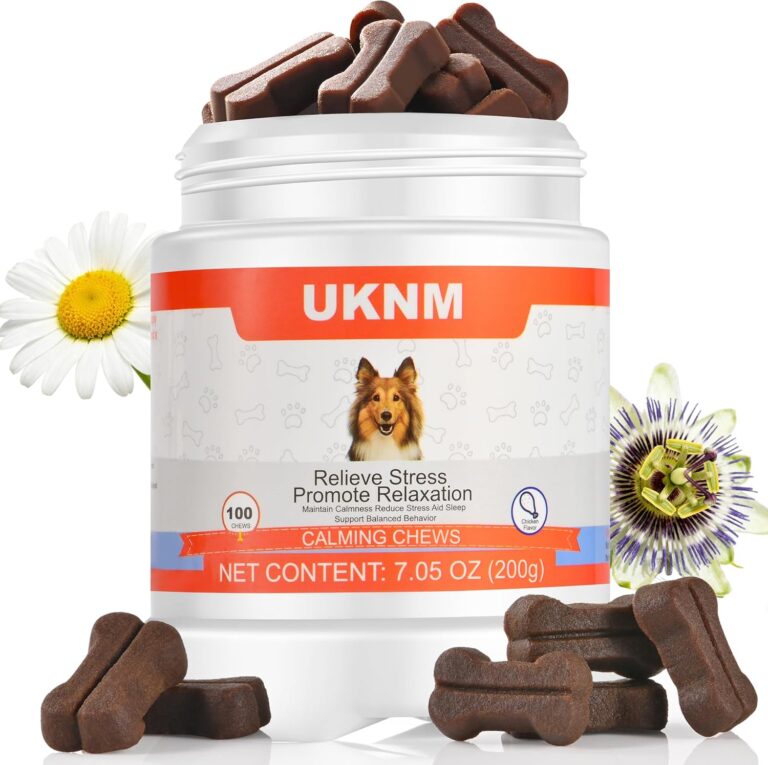 Dog Calming Chews 100 Count Large Particle,Anxiety Relief Treats for Dogs,Sleeping Aid Supplement,Aid with Separation, Barking, Stress Relief, Thunderstorms 100% Natural Ingredients,Chicken Flavor
