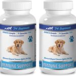 Immune System Booster Dogs - Dogs Immune Support - Advanced CHEWABLE Treats - Premium - maitake Mushroom for Dogs - 2 Bottles (180 Chews)