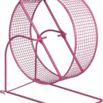 Prevue Pet Products Wire Mesh Hamster Wheel - Exercise Wheel for Pet Hamster, Gerbil, and Mouse, Silent Spinning, Accessories for Small Animals, 8 Inch - Colors Vary
