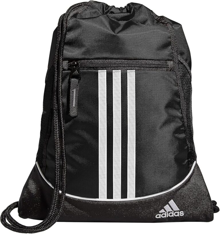 adidas Alliance Sackpack  Drawstring Backpack for Sports, Small Gym Bag