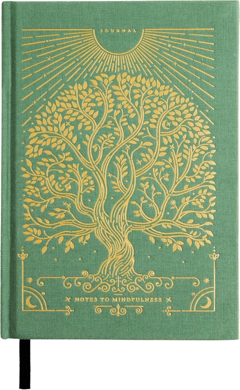 Notes to Mindfulness Daily Journal for Women With Prompts, Illustrated Gratitude & Positivity Journal, Undated Guided Journal, Hardbound Wellness Journal - Intelligent Change x Chelsea Kauai (Sage