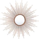 Safavieh Home Collection Genevieve 30-inch Copper Sunburst Round Mirror