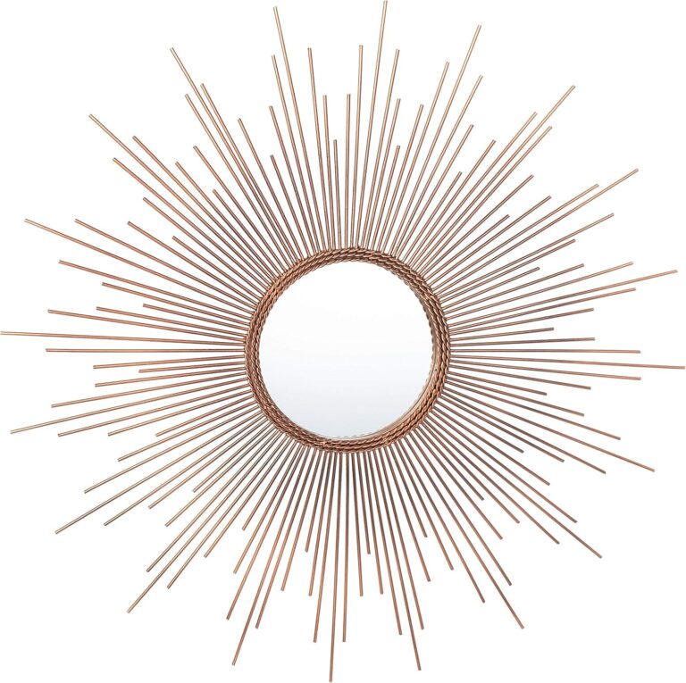 Safavieh Home Collection Genevieve 30-inch Copper Sunburst Round Mirror