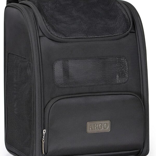 Traveler's Choice Argo Tails of The Trail Pet Backpack Carrier, Black