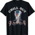 Disney Lion King Rafiki Chill Out Meditation Graphic T-Shirt