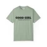 CozyMD Graphic T-Shirt — "Good Girl Needs Attention" Retro Text Tee - Image 9