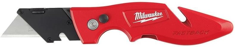 Milwaukee 48-22-1901 Fastback Press and Flip Utility Knife with Belt Clip and Onboard Wire Stripping Milwaukee 48-22-1901 Fastback Press and Flip Utility Knife with Belt Clip and Onboard Wire Stripping