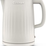 Cuisinart Soho 1-Liter Double Wall Electric Hot Water Kettle, Tea Kettle with Stainless Steel Interior, One Touch Operation to Boil Water for Tea, Hot Cocoa, or Instant Oatmeal, CK-10TR, Truffle