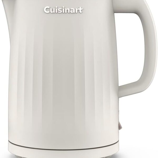 Cuisinart Soho 1-Liter Double Wall Electric Hot Water Kettle, Tea Kettle with Stainless Steel Interior, One Touch Operation to Boil Water for Tea, Hot Cocoa, or Instant Oatmeal, CK-10TR, Truffle