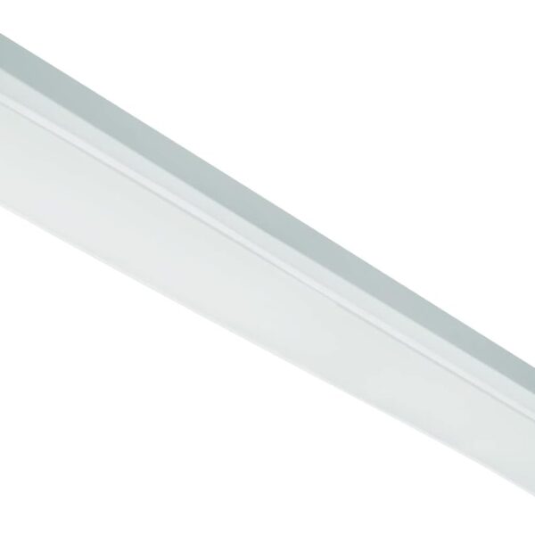 Lithonia Lighting 4 Foot LED Light Fixture, Low-Profile LED Wraparound Flush Mount Ceiling Light, 4000K Cool White, 120V, 48-Inch (FMLWL 48 840)