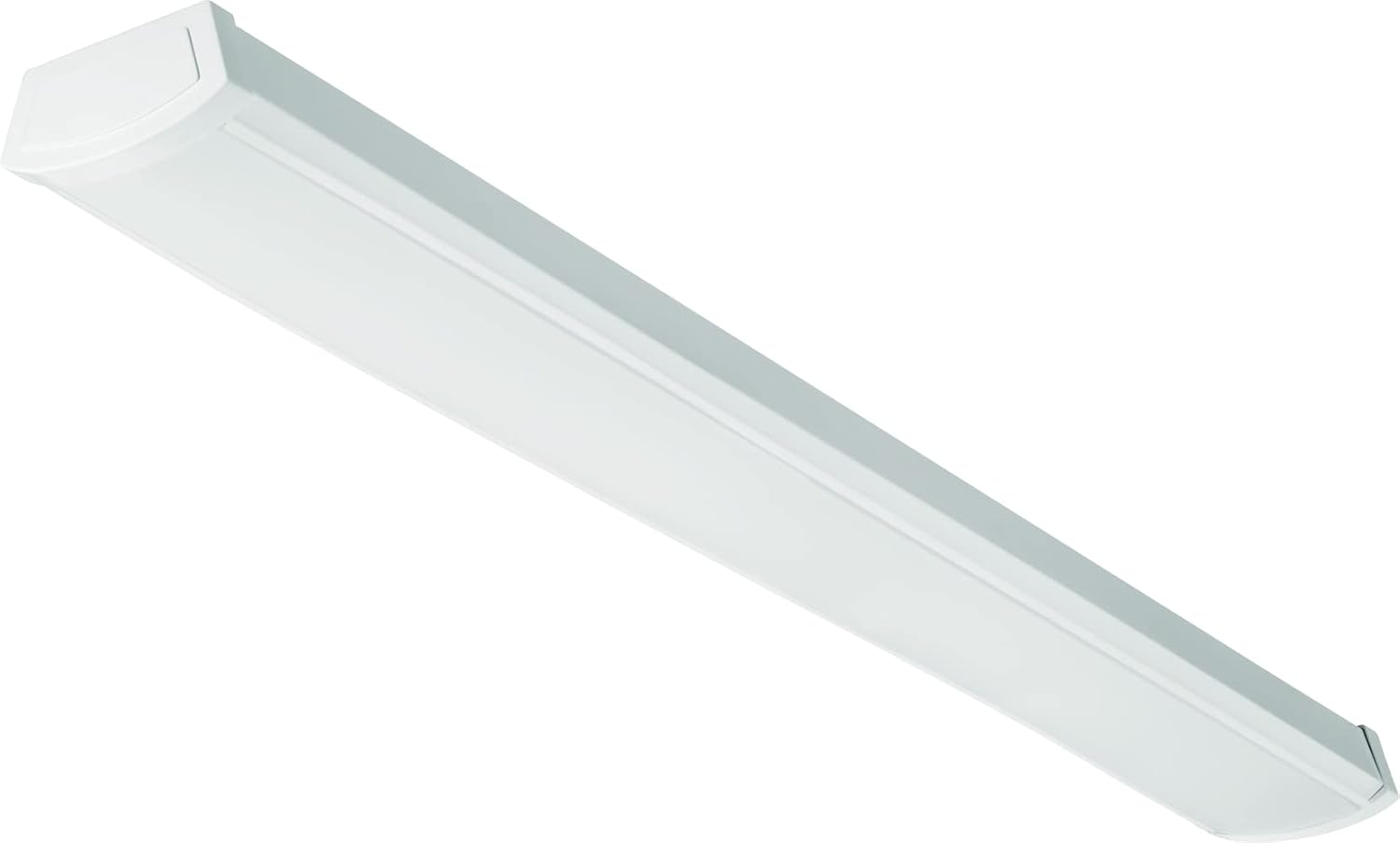 Lithonia Lighting 4 Foot LED Light Fixture, Low-Profile LED Wraparound Flush Mount Ceiling Light, 4000K Cool White, 120V, 48-Inch (FMLWL 48 840) Lithonia Lighting 4 Foot LED Light Fixture, Low-Profile LED Wraparound Flush Mount Ceiling Light, 4000K Cool White, 120V, 48-Inch (FMLWL 48 840)