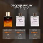 Bellavita Luxury G.O.A.T. Eau de Parfum | 100 ml (3.4 fl.oz.) | Perfume for Men | Citrus, Bergamot, Patchouli, and Vetiver Notes | Long Lasting Men’s Fragrance