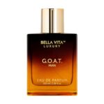 Bellavita Luxury G.O.A.T. Eau de Parfum | 100 ml (3.4 fl.oz.) | Perfume for Men | Citrus, Bergamot, Patchouli, and Vetiver Notes | Long Lasting Men’s Fragrance