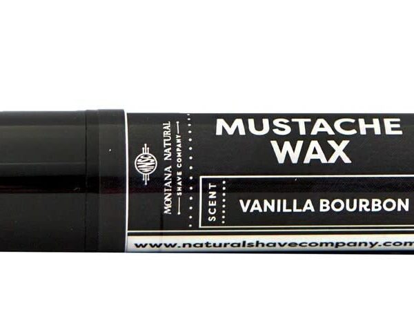 MNSC Vanilla Bourbon Mustache Wax - Medium Hold Balm - All-Natural Beeswax and Plant-Based Oils, Petroleum-Free, Hypoallergenic Ingredients, Handmade in USA