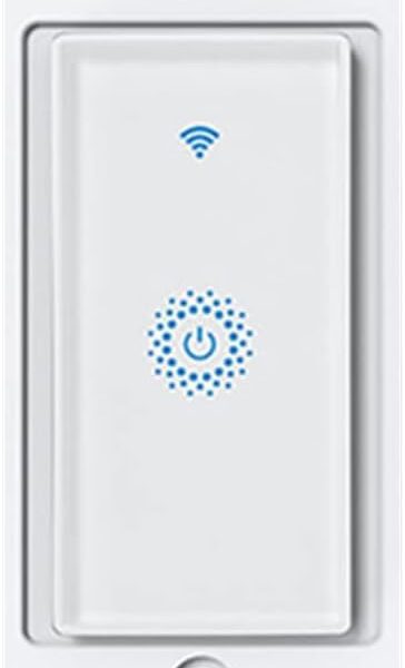 Smart WiFi Switch - Wireless Smartphone Controlled Wall Light Switch, Compatible with Alexa, Google Home, IFTTT, Android & iOS - No Hub Required (1-Pack)