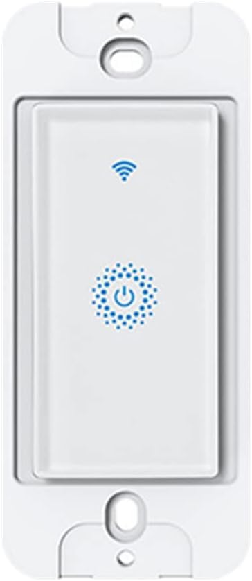 Smart WiFi Switch - Wireless Smartphone Controlled Wall Light Switch, Compatible with Alexa, Google Home, IFTTT, Android & iOS - No Hub Required (1-Pack)