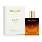 Bellavita Luxury G.O.A.T. Eau de Parfum | 100 ml (3.4 fl.oz.) | Perfume for Men | Citrus, Bergamot, Patchouli, and Vetiver Notes | Long Lasting Men’s Fragrance