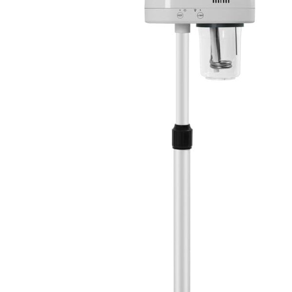 Professional Facial Steamer with Hot Mist Function, Stand Facial Steamer On Wheels, Height Adjustable & 360 Rotatable Nozzle, Use at Home & Salon SPA