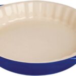 STAUB Ceramic Bakeware-Pie-Pans Dish, 9-inch, Dark Blue