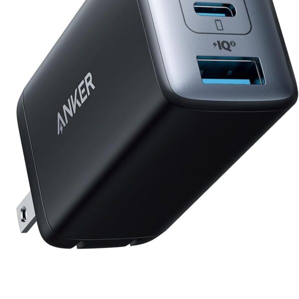 Anker Charger, 65W 3-Port Fast Compact Foldable USB C Charger Block for MacBook Pro/Air, iPad Pro, Galaxy S20, Dell XPS 13, Note 20/10+, iPhone 17 Series, Steam Deck, and More