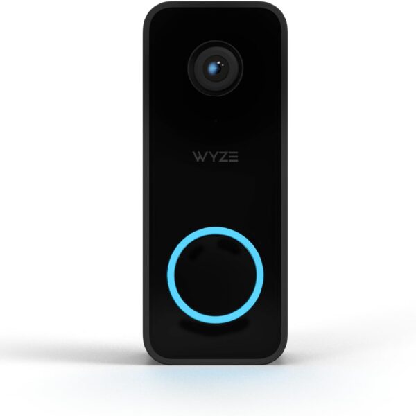 WYZE Wired Doorbell Camera v2(existing doorbell Wiring Required), 2K Security Video Doorbell, Color Night Vision, 2-Way Audio, Package Monitor, Works with Alexa & Google Assistant. Free Expert Setup