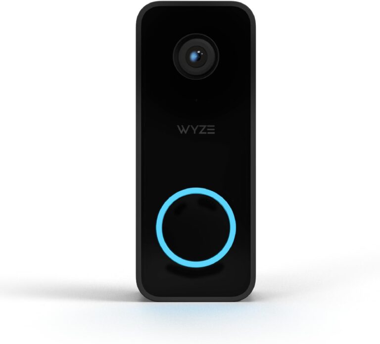 WYZE Wired Doorbell Camera v2(existing doorbell Wiring Required), 2K Security Video Doorbell, Color Night Vision, 2-Way Audio, Package Monitor, Works with Alexa & Google Assistant. Free Expert Setup