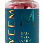WEEM Hair Skin and Nails Gummies - Supports Healthy Hair - Vegan biotin Vitamins for Women & Men Supports Faster Hair Growth, Stronger Nails, Healthy Skin, Extra Strength (1)