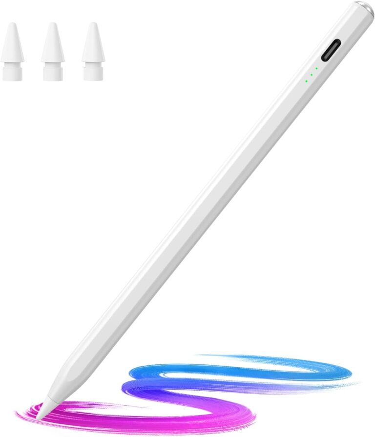 Hastraith Stylus Pen for iPad(2018-2026)-13 Mins Fast Charge with Tilt Sensitivity & Palm Rejection for iPad 11/10/9/8/7/6th Gen, Air 5/4/3/M4/M3/M2, Pro 13"/12.9"/11"/M4, Mini 7/6/5th, White