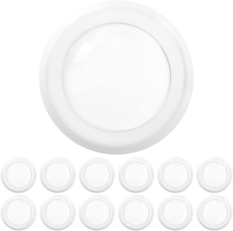 Sunco 12 Pack 5/6 Inch LED Disk Lights, Disc Lights Ceiling, LED Flush Mount Recessed Can Lighting, 1050 LM, 3000K Warm White, Dimmable, 15W=75W, Damp Rated ETL.