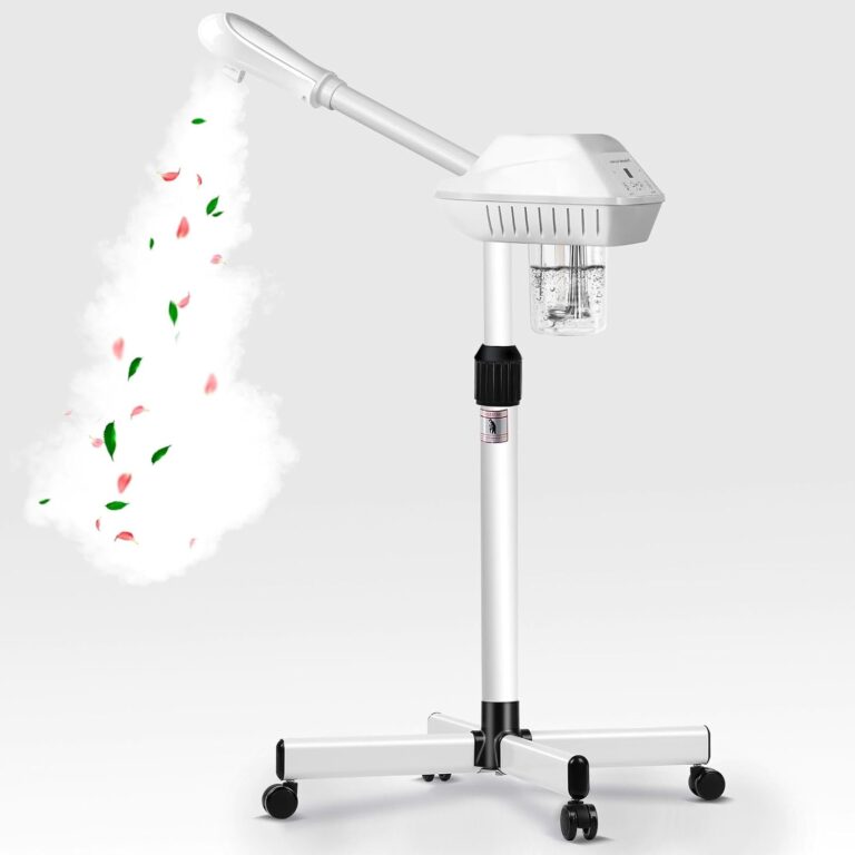 Professional Facial Steamer for Atomization Humidifier Atomizer, Adjustable Height and Angle, Face Steamer Clean Skin Firming Pores and Moisturizing Suitable for a Beauty, Spa, at Home