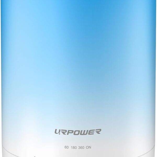 URPOWER 300ml Essential Oil Diffuser: Ultrasonic Aromatherapy Diffuser Quiet Auto Shut-Off, 4 Timer Settings(1H 3H 6H ON) & 7-Color Night Light Humidifier for Yoga Bedroom Living Room Office
