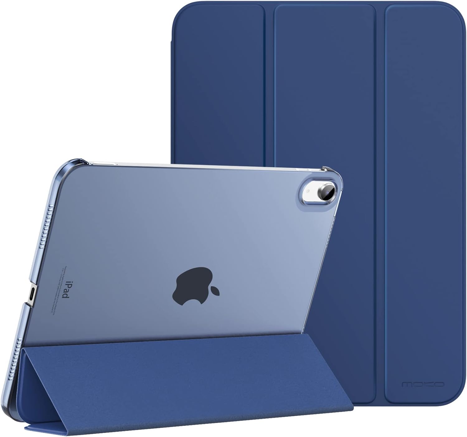 MoKo for iPad (A16) 11th Generation Case 11 Inch 2025, iPad 10th Generation Case 10.9 Inch 2022, Slim Stand Hard PC Translucent Back Shell Smart Cover, Support Touch ID, Auto Wake/Sleep, Navy Blue MoKo for iPad (A16) 11th Generation Case 11 Inch 2025, iPad 10th Generation Case 10.9 Inch 2022, Slim Stand Hard PC Translucent Back Shell Smart Cover, Support Touch ID, Auto Wake/Sleep, Navy Blue