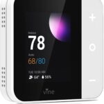 Vine Thermostat for Home with Touchscreen Color Display, WiFi Smart Thermostat Compatible with Alexa and Google Assistant, 7day/8period Programmable, Energy Saving, C-Wire Required, Screen Size 2.8"