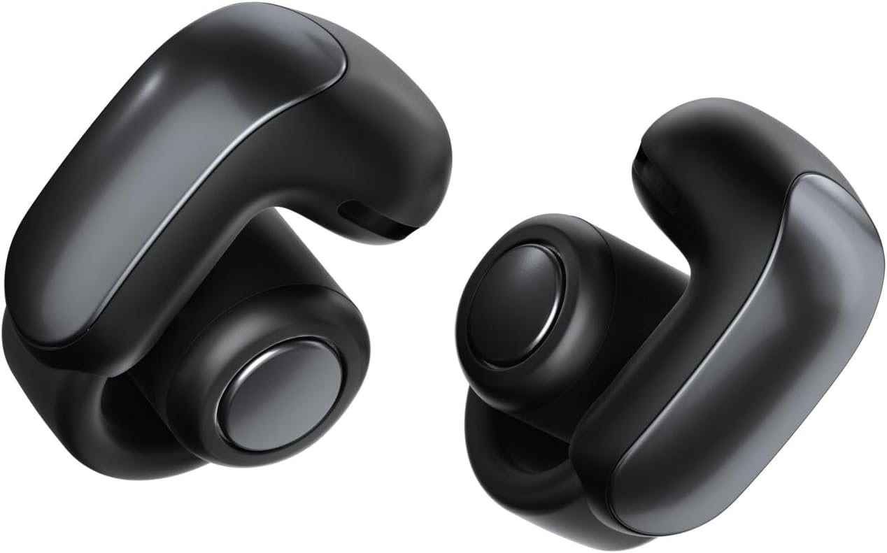 Bose Ultra Open Earbuds - Bluetooth Open Ear Earbuds with OpenAudio for Awareness, Clip-On Design for Comfort, Water Resistant, Up to 48 Hrs of Playtime, Black Bose Ultra Open Earbuds - Bluetooth Open Ear Earbuds with OpenAudio for Awareness, Clip-On Design for Comfort, Water Resistant, Up to 48 Hrs of Playtime, Black