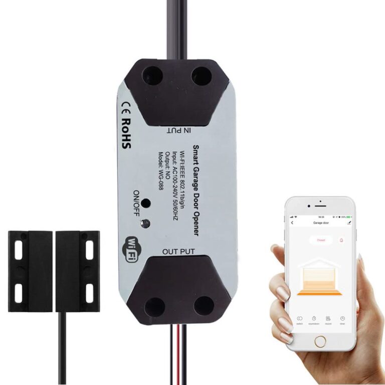 EVERSECU Tuya Smart WiFi Switch Garage Door Opener Controller Compatible with Alexa Echo Google Home SmartLife/Tuya APP Control No Hub Required
