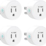 KTMC Smart Plug 4 Pack, Alexa & Google Home Compatible, No Hub Required, Remote Control, ETL Certified