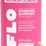 O Positiv FLO Ovarian Health Support - Hormone Balance for Women, Supplement with DIM, Myo & D-Chiro Inositol, Folic Acid - Supports Healthy Ovulation, Cycle Regularity - 30 Servings