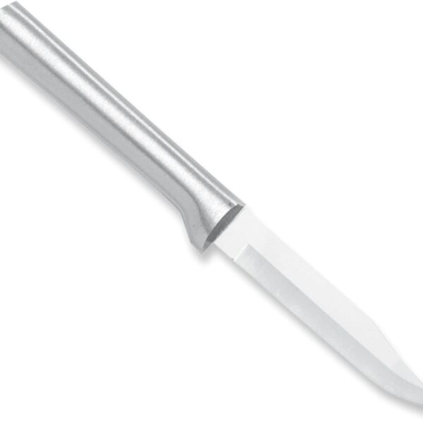 Rada Cutlery Regular Paring Knife (R101), 3.25" Stainless Steel Blade, Silver Handle, Pack of 2