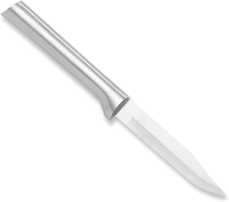 Rada Cutlery Regular Paring Knife (R101), 3.25" Stainless Steel Blade, Silver Handle, Pack of 2