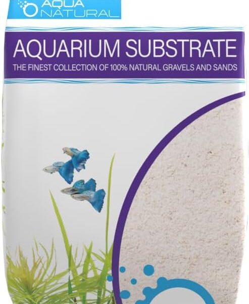 Aqua Natural Sugar White Sand 10lb Substrate for aquascaping, Aquariums, vivariums and terrariums