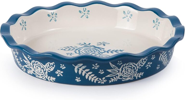 Wisenvoy Pie Pan Ceramic Pie Dish Pie Plate Deep Dish Pie Pan Non-Stick Pie Pans for Baking Pie Pans Pie Dishes