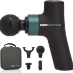 Ekrin Athletics Bantam Mini Massage Gun - Compact Deep Tissue Muscle Massager with Adjustable Speeds & 4 Attachments - Long Battery Life, Lightweight, Travel Friendly