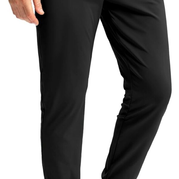 G Gradual Men's Stretch Golf Joggers with 3 Pockets Slim Fit Sweatpants Work Dress Casual Pants for Men with Belt Loops