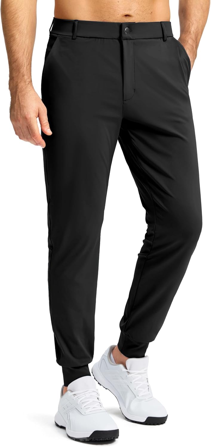 G Gradual Men's Stretch Golf Joggers with 3 Pockets Slim Fit Sweatpants Work Dress Casual Pants for Men with Belt Loops G Gradual Men's Stretch Golf Joggers with 3 Pockets Slim Fit Sweatpants Work Dress Casual Pants for Men with Belt Loops