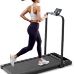 NEWBULIG Walking Pad Under Desk Treadmill, Portable Compact Electric Walking Treadmill with Remote Control for Home Office, Quiet Fitness Machine